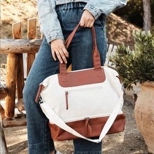 Graf Lantz Canvas & Vegan Leather Carry-on Travel Weekender